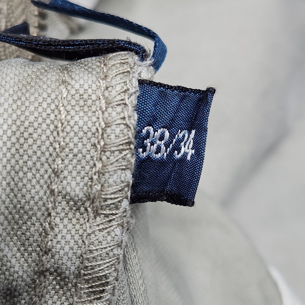 Polo Ralph Lauren Pants‎ 38x34 (Actual 38x32) Beige Chino Straight Canvas - Picture 9 of 13